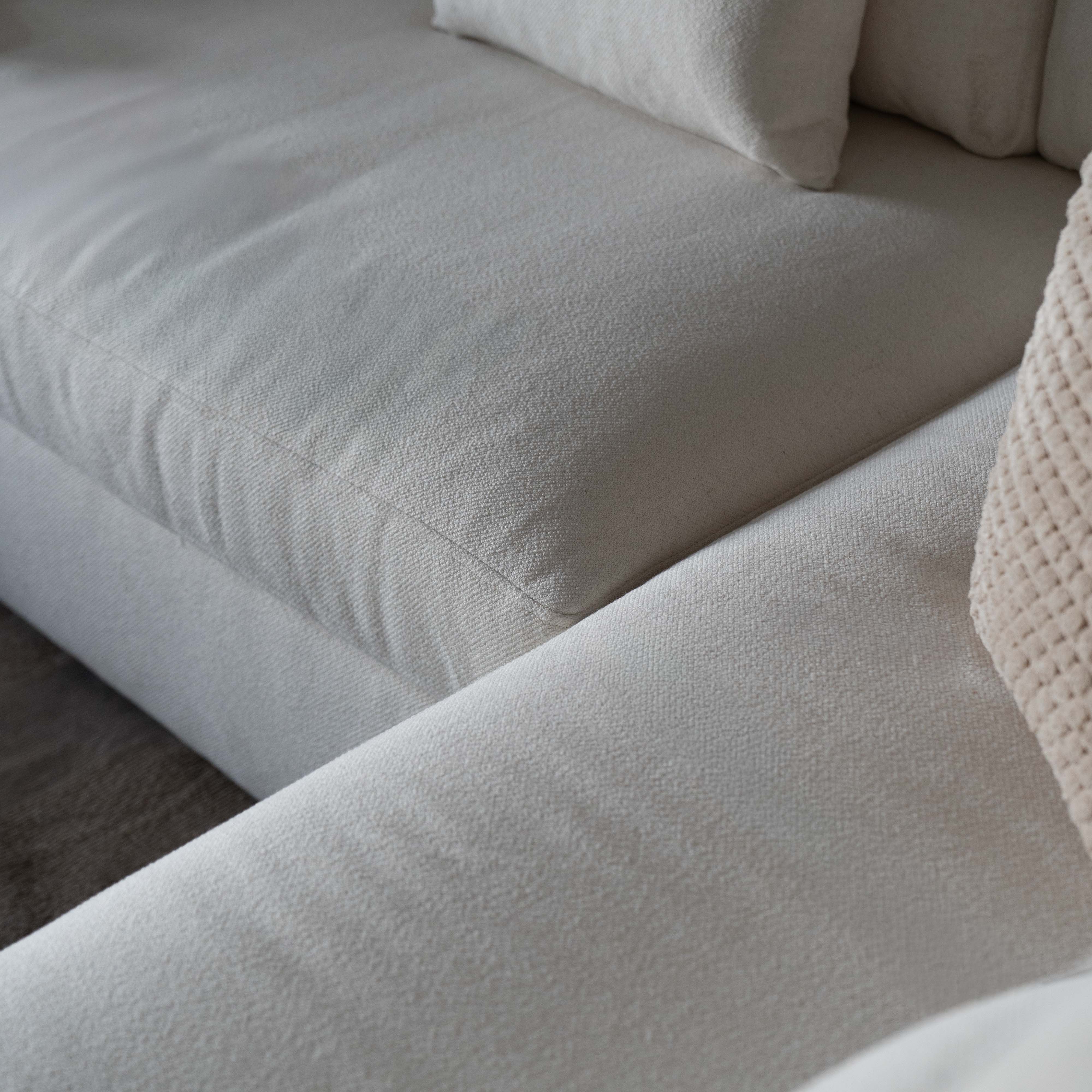 Yorra White L-Shape Sectional Sofa - Sofas - WS Living Furniture  Furniture Store in Dubai