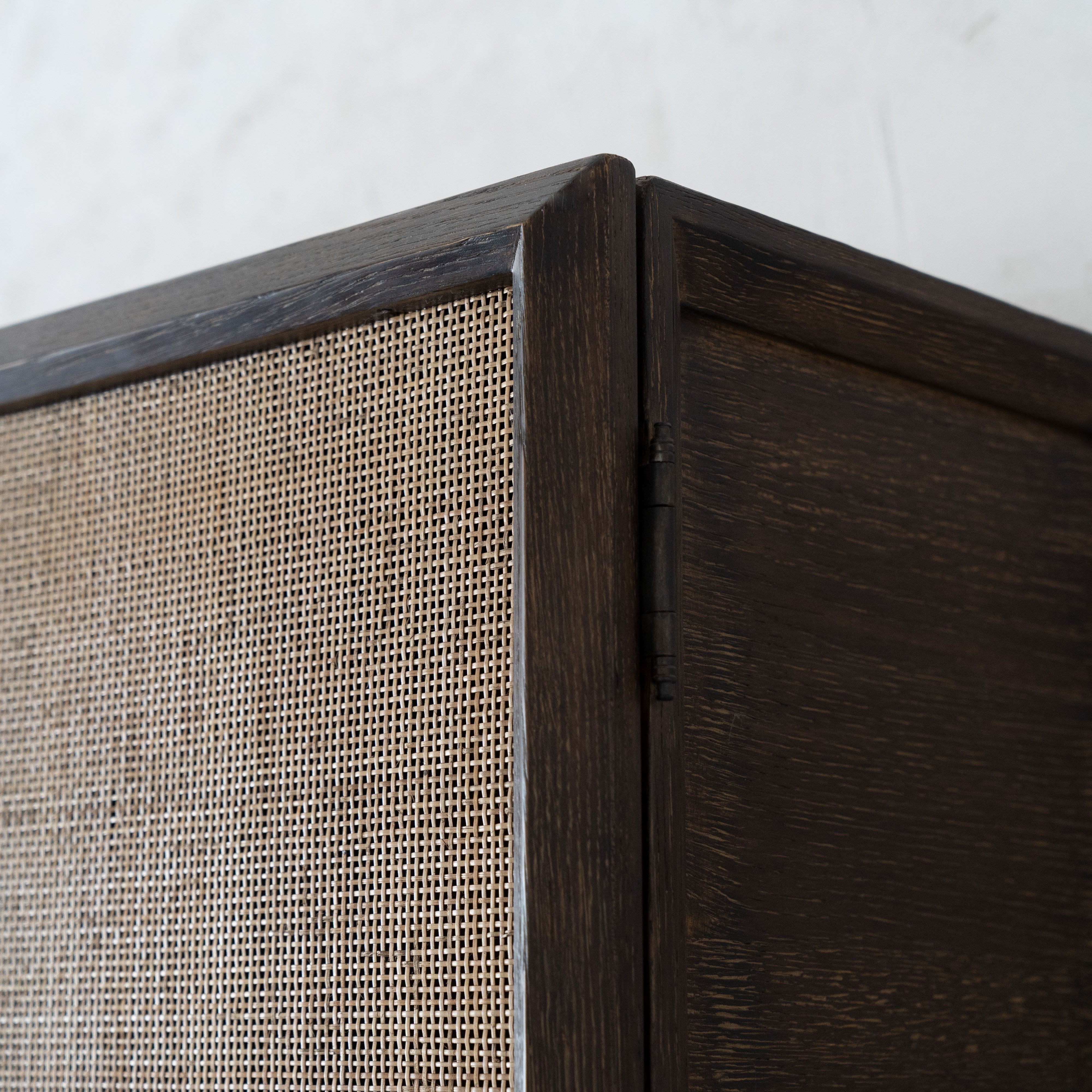 Ikou Solid Wood Rattan Cabinet (G22-1953/ GA76-B)  - WS Living - UAE - furniture Wood and steel Furnitures - Dubai