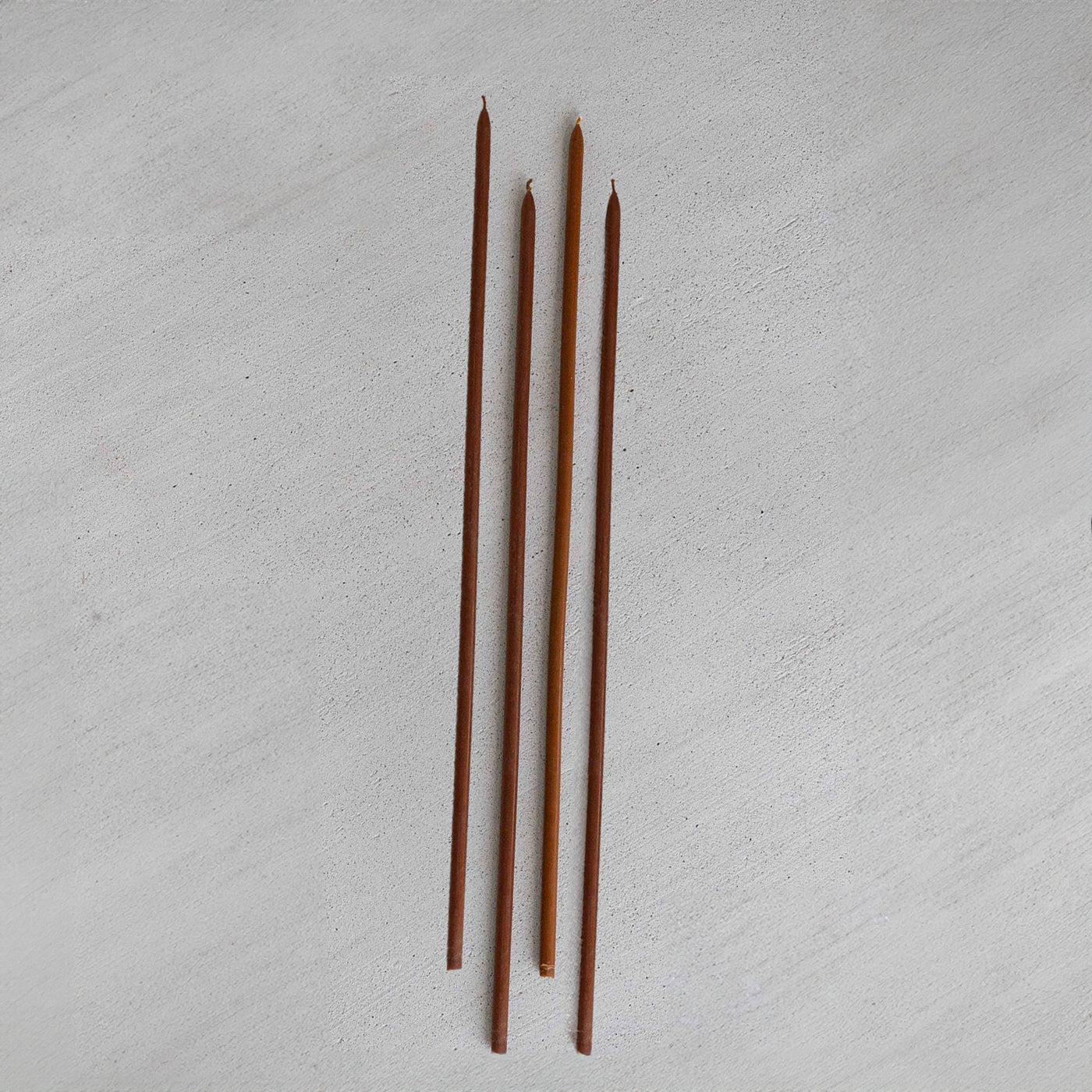 Brown Glow Natural Beeswax - Set of 4 Candle