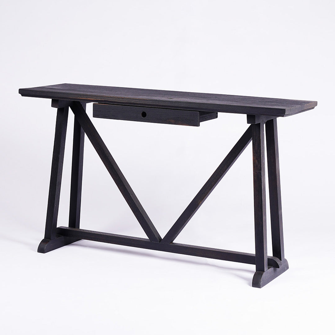 Charcoal Console  - WS Living - UAE - Consoles Wood and steel Furnitures - Dubai