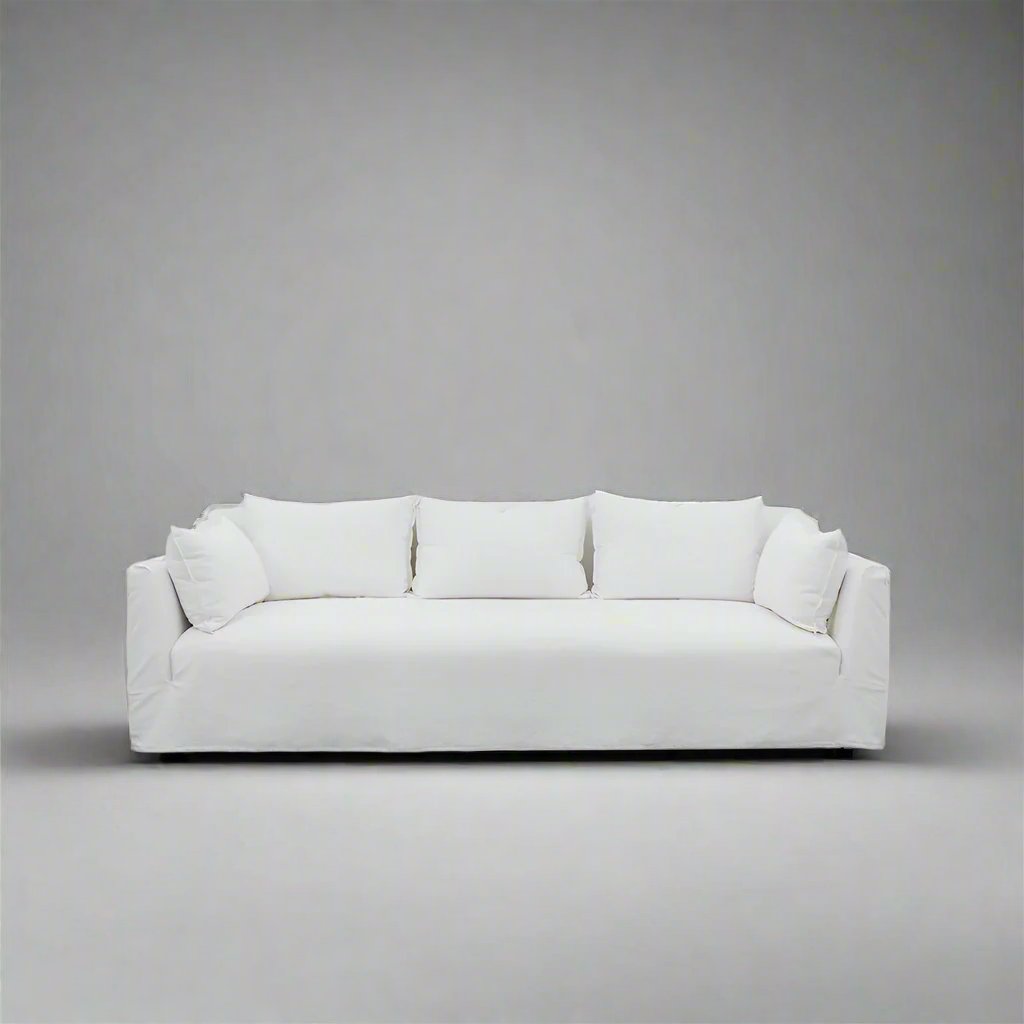 Clara 3 Seater Sofa - White -  - WS Living - UAE Modern Home Furniture Stores in Dubai