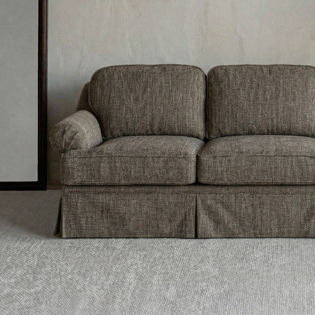 The Godfather Classic Contemporary 3 Seater Sofa - BROWN