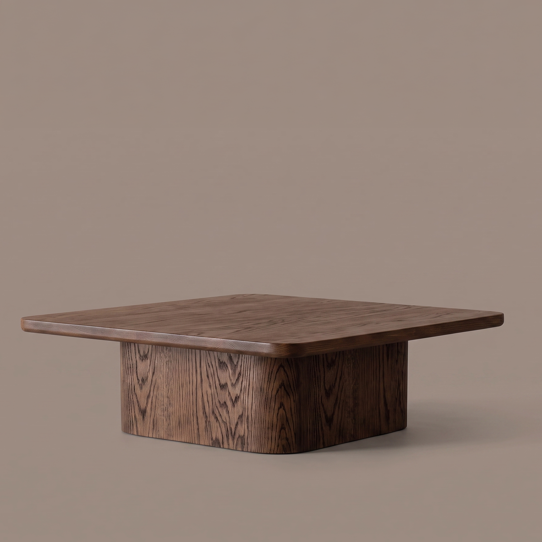 Marmaris Solid Oak Wood Big Square Coffee Table