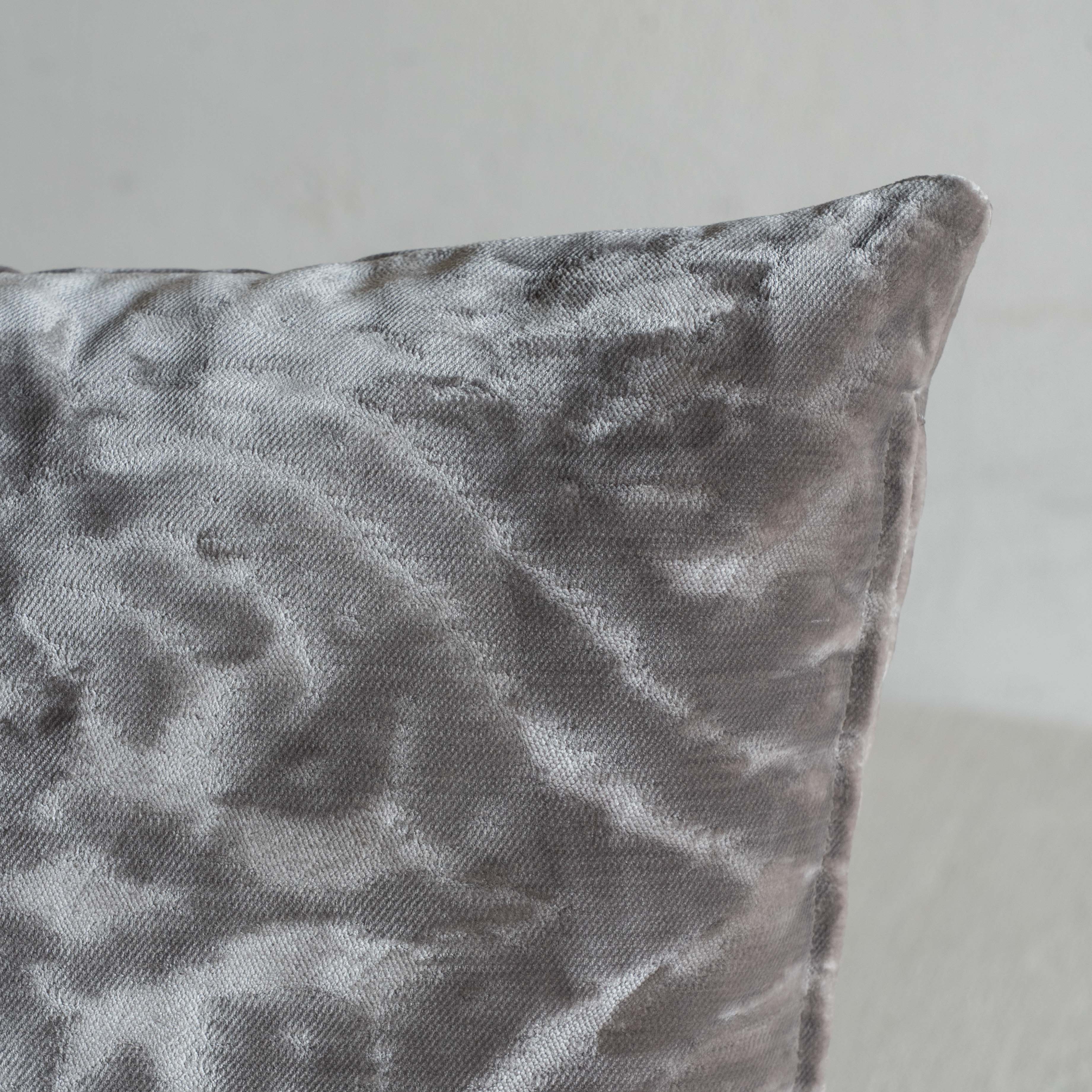Nerai Velvet Cushion Cover - GREY