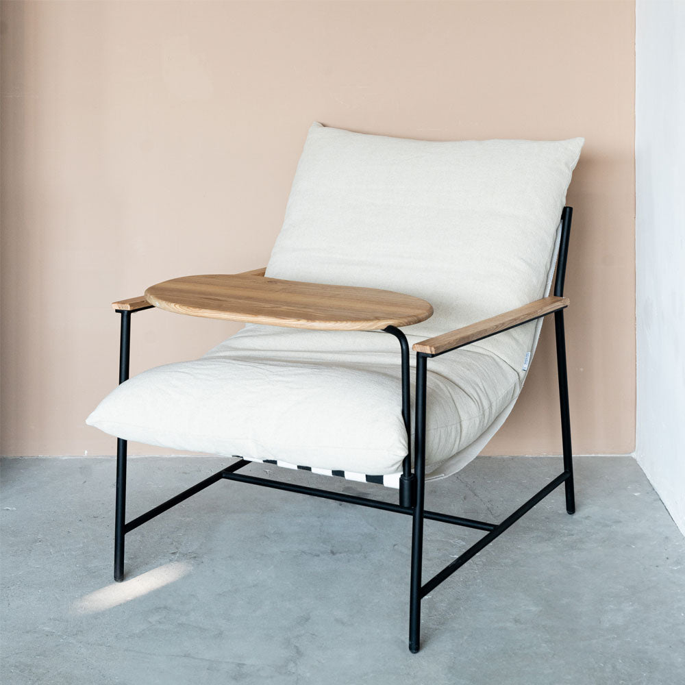 Novato Chair with Table  - WS Living - UAE -  Wood and steel Furnitures - Dubai