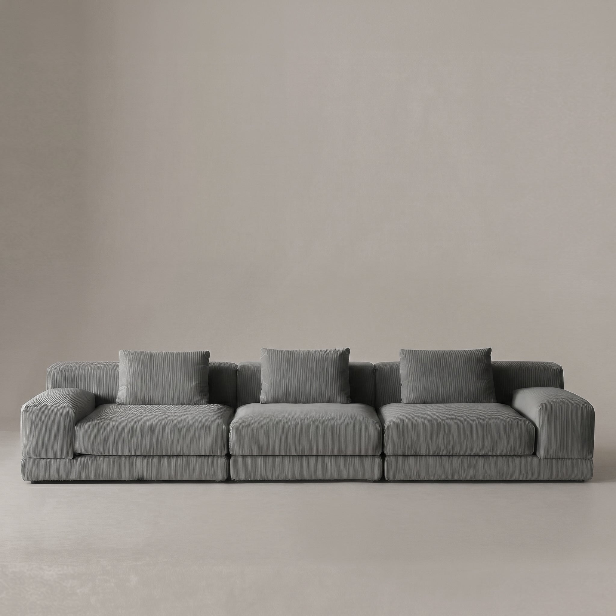 Planeform Modern Low Lounge 3 Seater Sofa