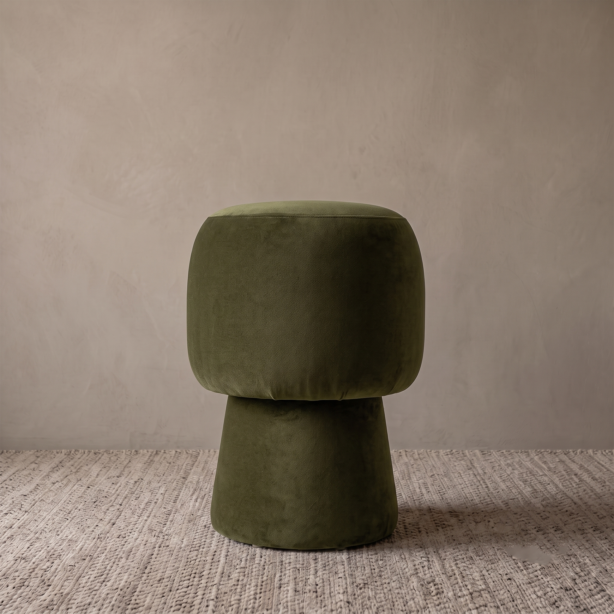 Rivo Modern Swivel Dining Chair - Olive Green Velvet