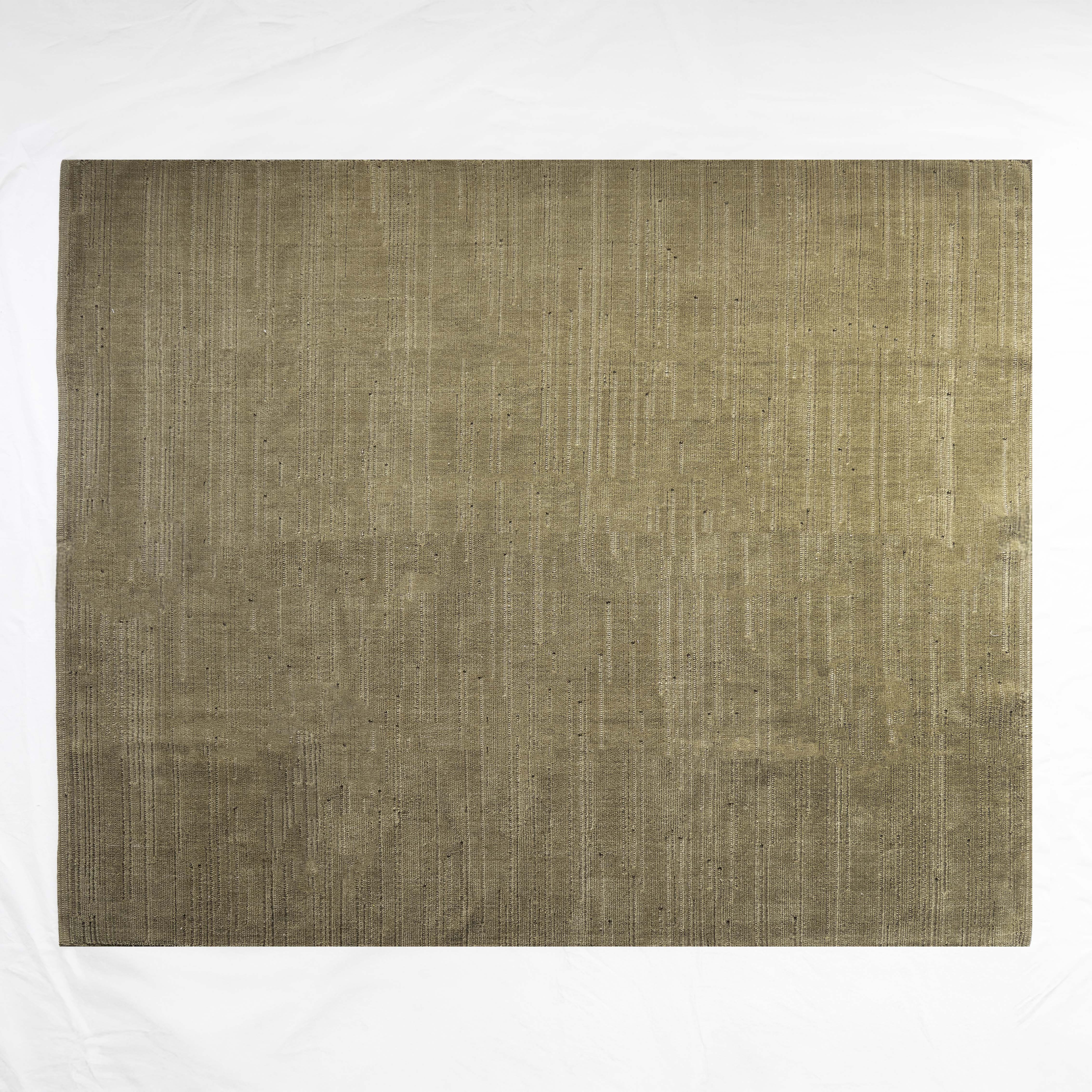 Golden Ember Handloom Cotton Rug 245x305cm