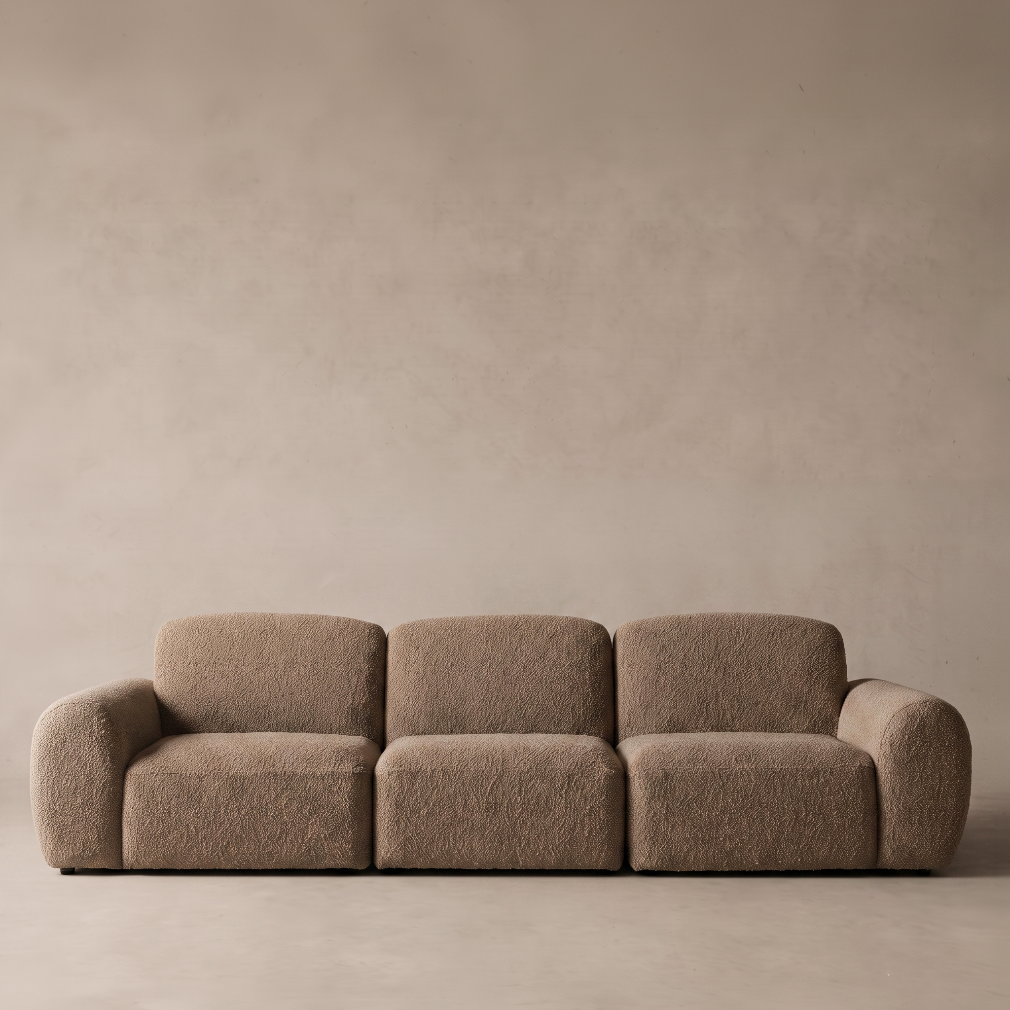 Serenity Modern 3 Seater Sofa - BROWN