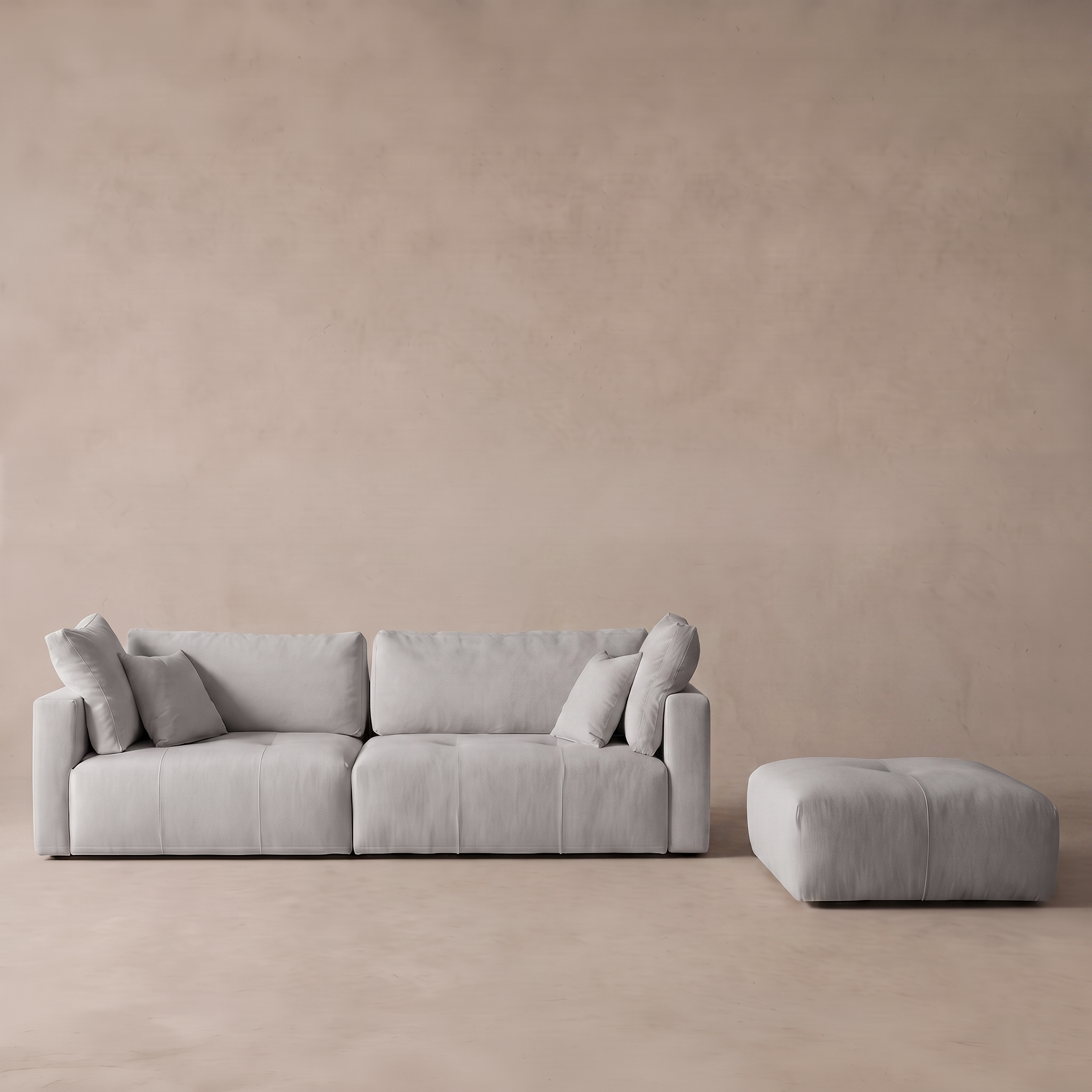 Sky Modern L Shape | Sectional Modular Sofa - Beige