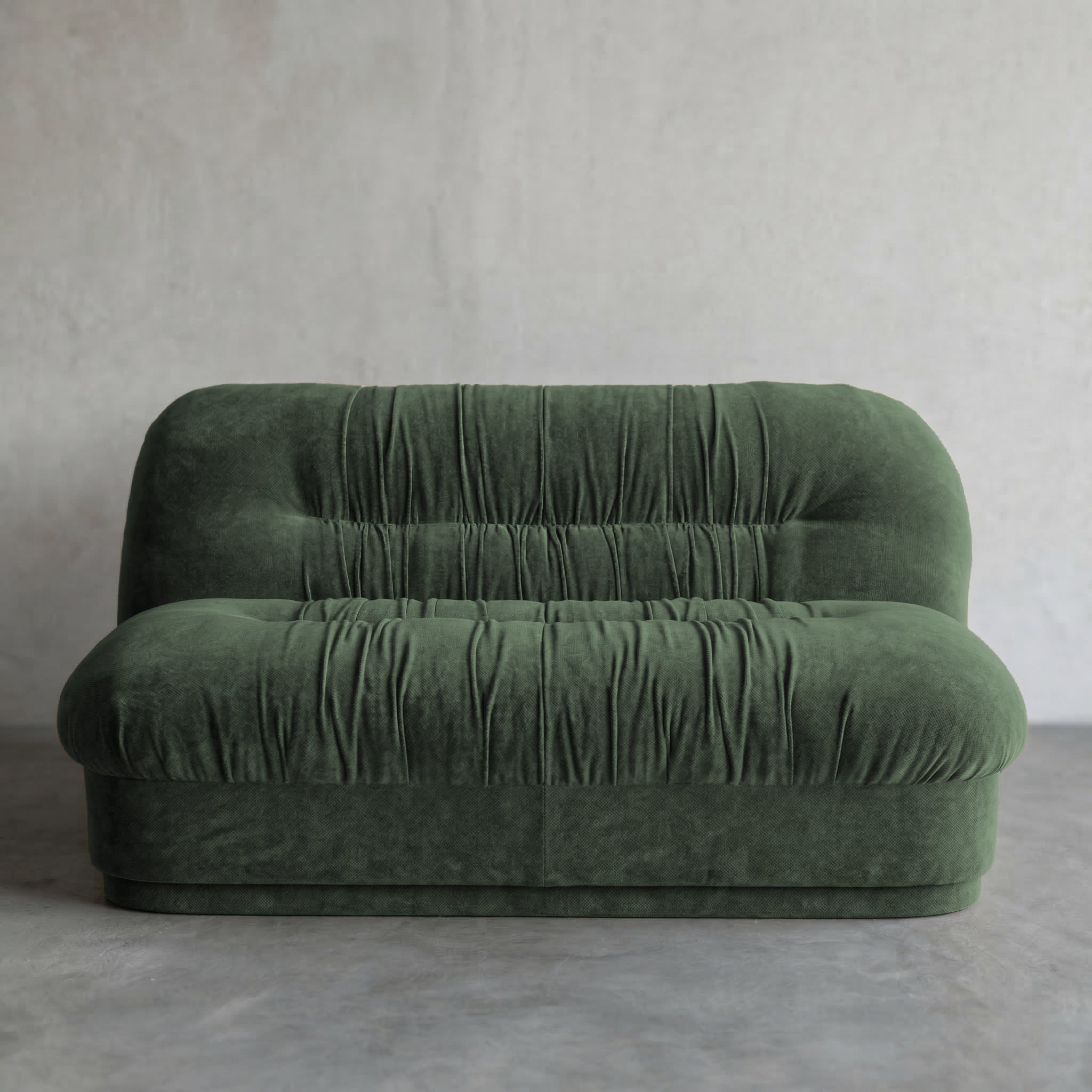 Solara Modern 2 Seater Sofa - GREEN