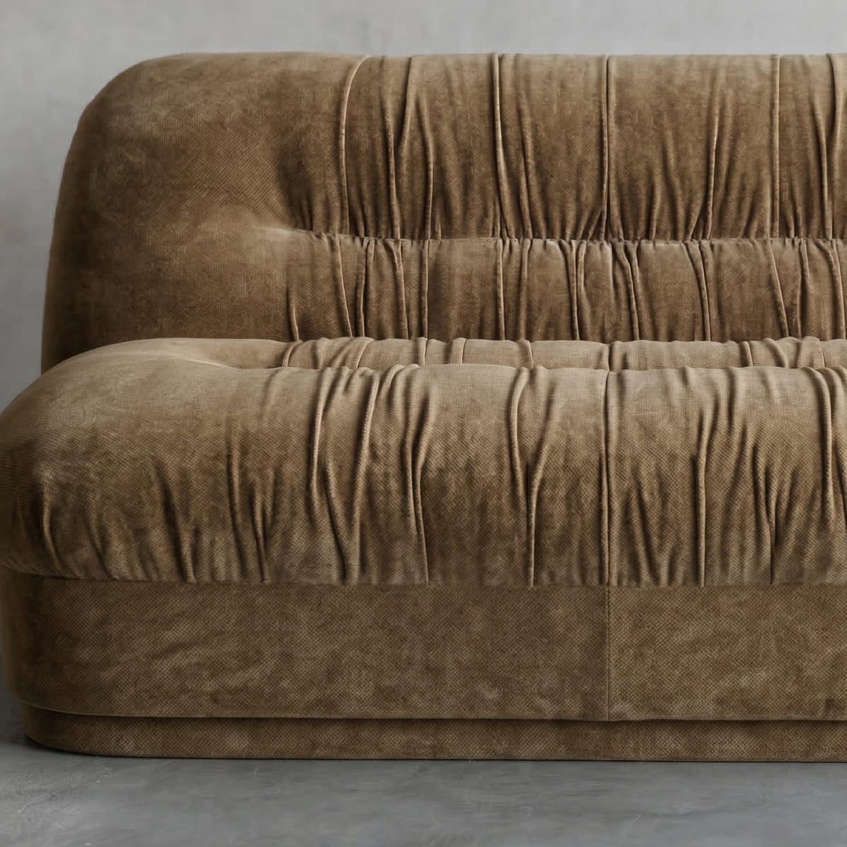 Solara Modern 2 Seater Sofa - Mustard Gold