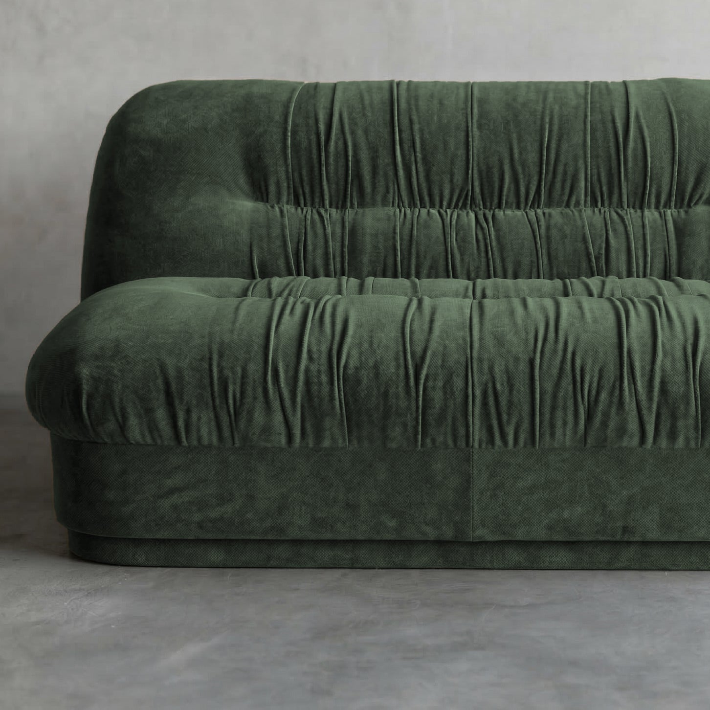 Solara Modern 2 Seater Sofa - GREEN