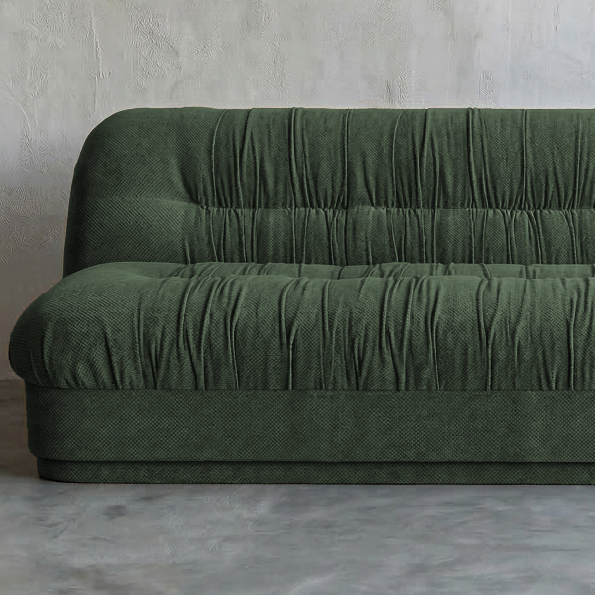 Solara Modern 3 Seater Sofa - Green