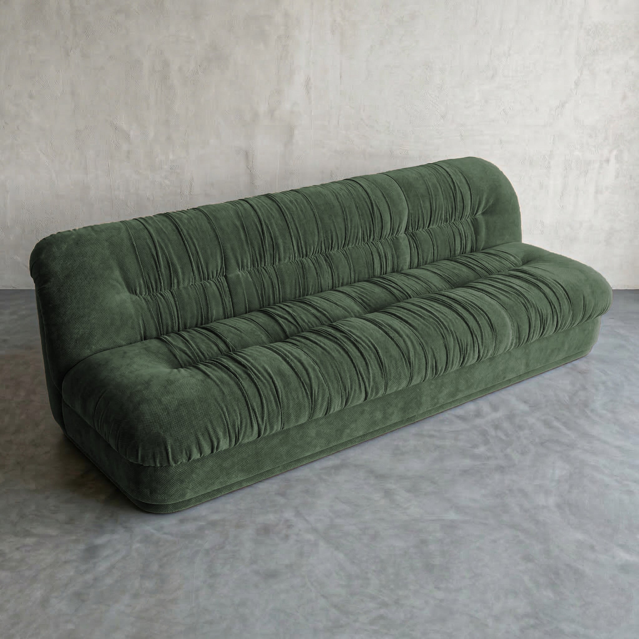 Solara Modern 3 Seater Sofa - Green