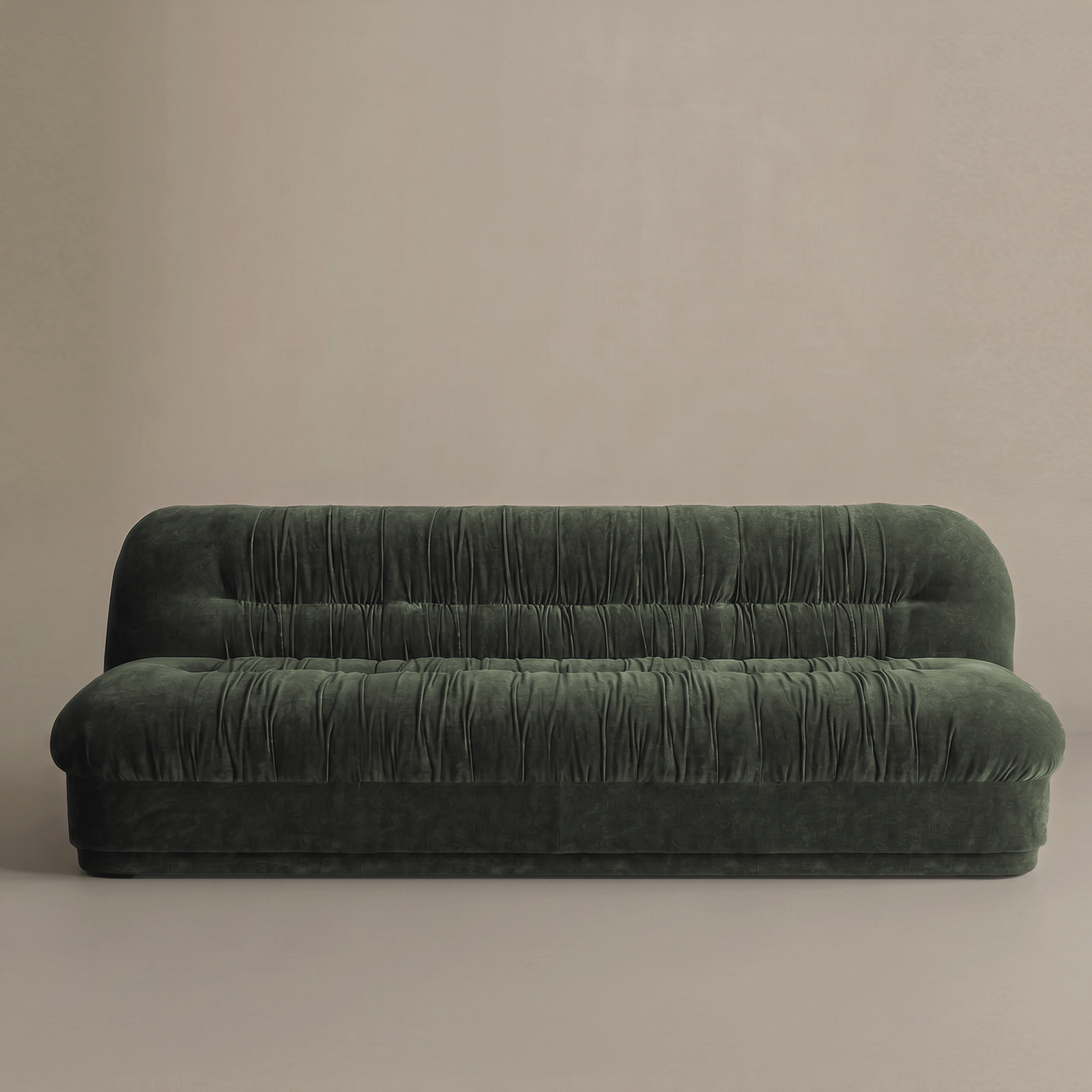 Solara Modern 3 Seater Sofa - Green