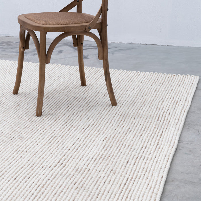Pale Wool Rugs Space White Wool Rug – Handmade Minimalist Design | WS Living Furniture ...