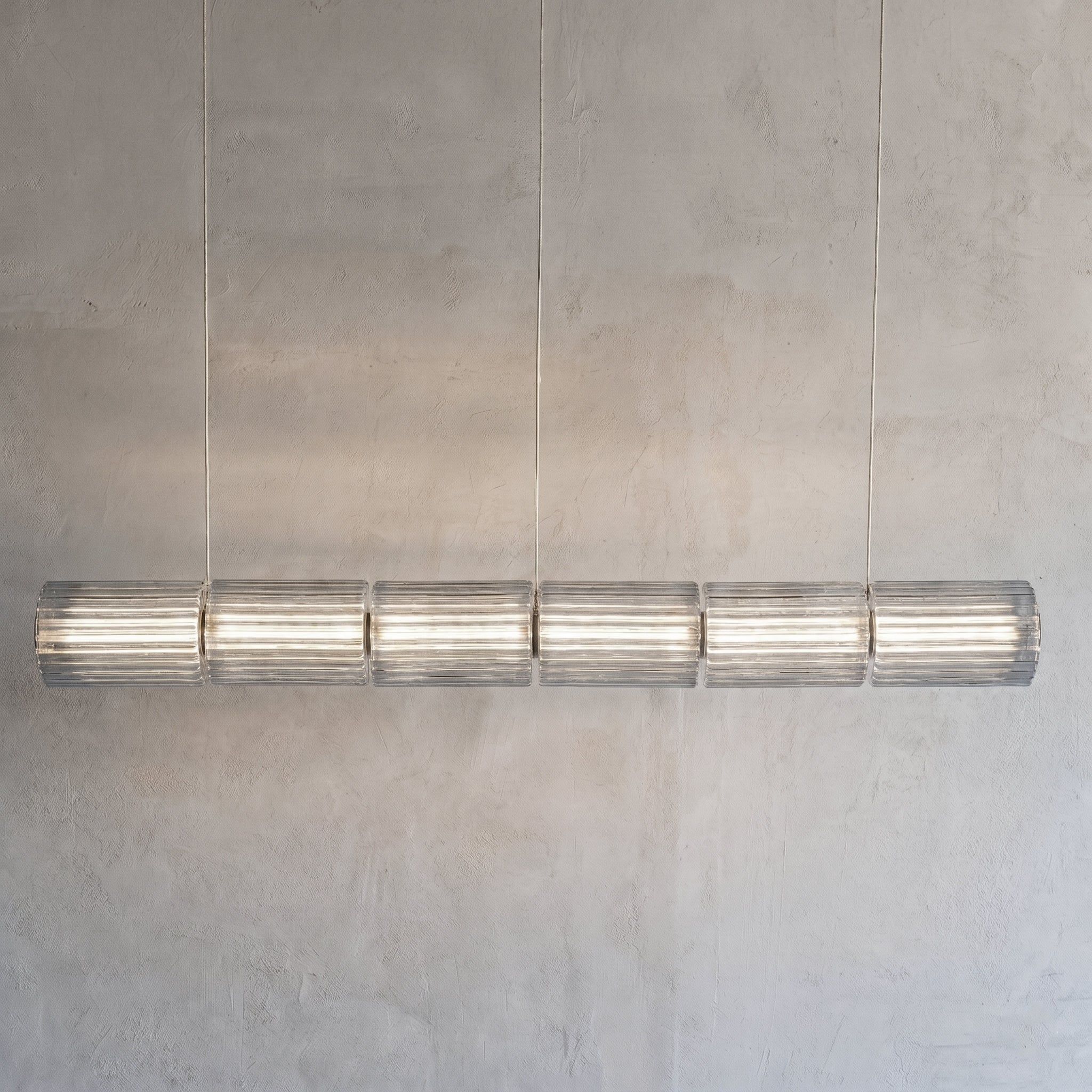 Strata Linear 175 Column Horizontal Neutral White Pendant Lamp
