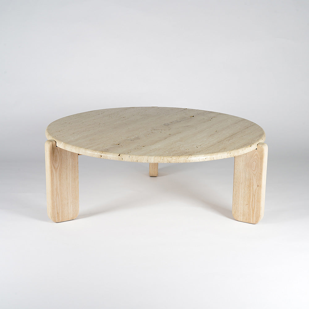 Palm Coffee Table-Open base  - WS Living - UAE - Coffee Table Wood and steel Furnitures - Dubai