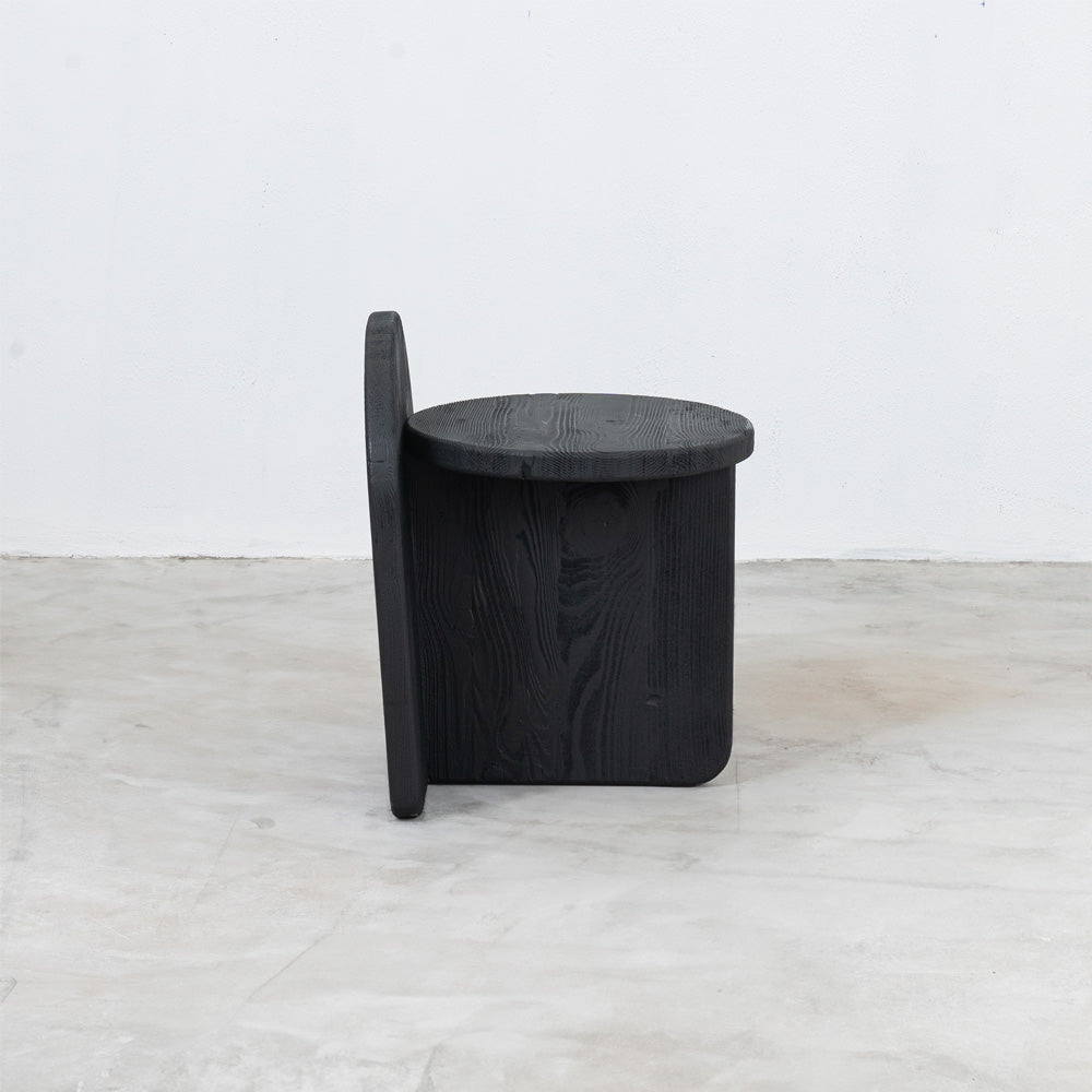 Tokyo Side Table-Black  - WS Living - UAE -  Wood and steel Furnitures - Dubai