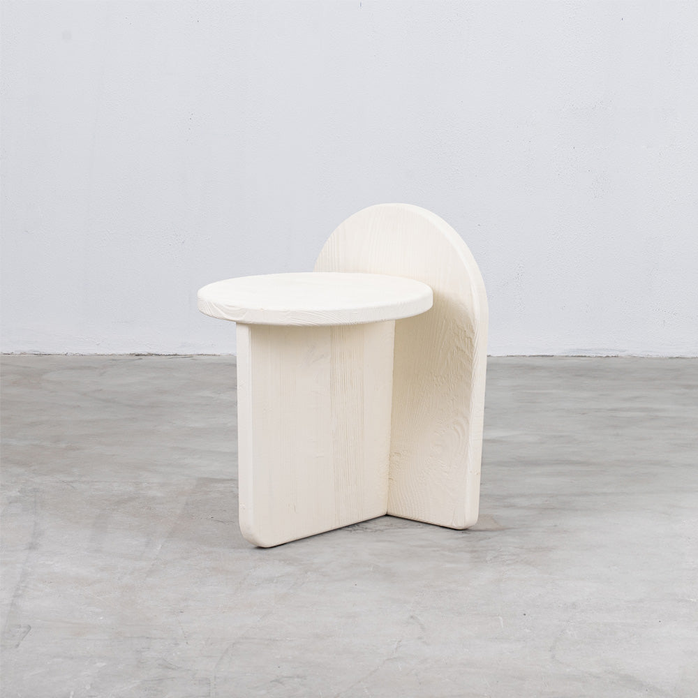 Tokyo Side Table-White  - WS Living - UAE -  Wood and steel Furnitures - Dubai
