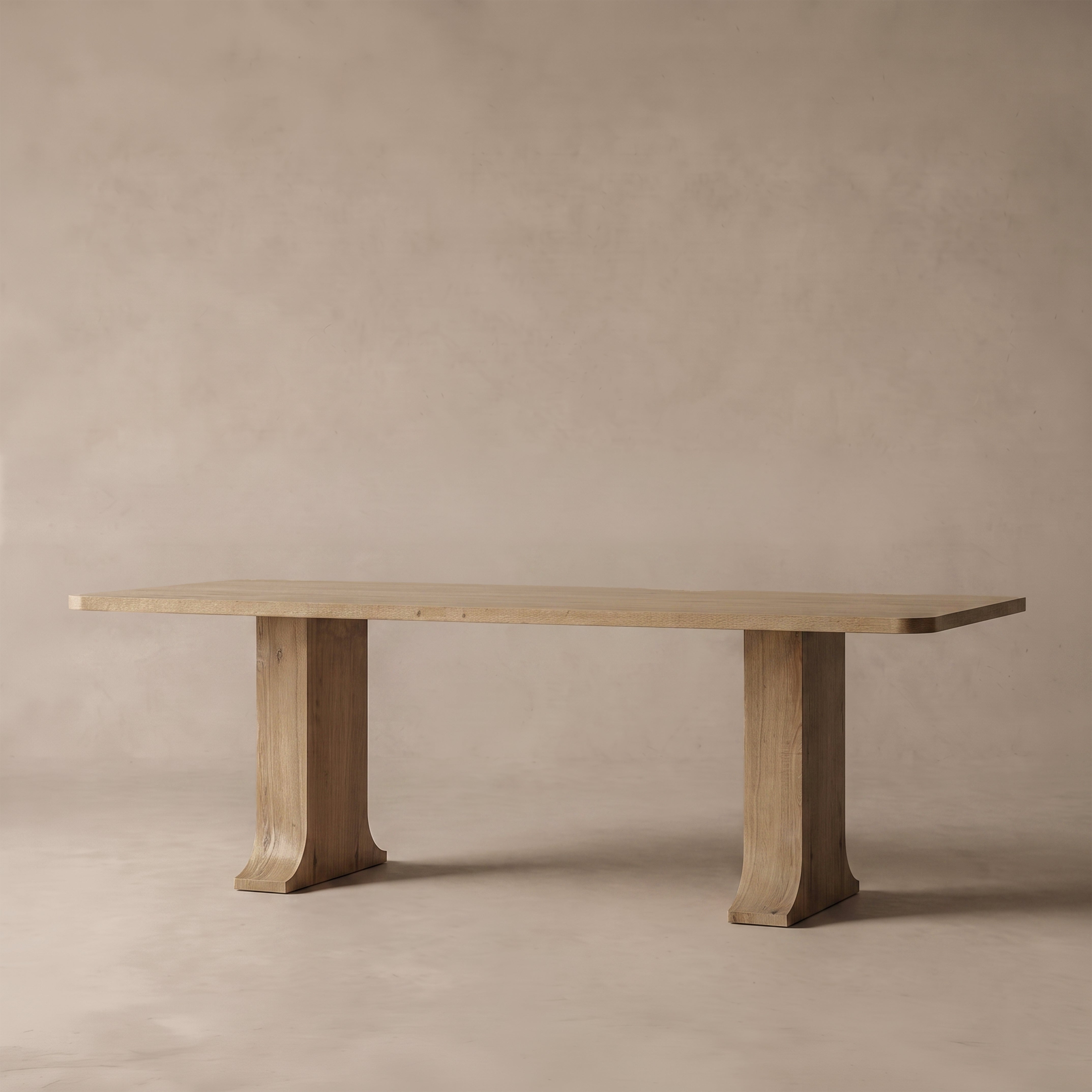 Caldrin Organic Modern Sculpted Wood Dining Table