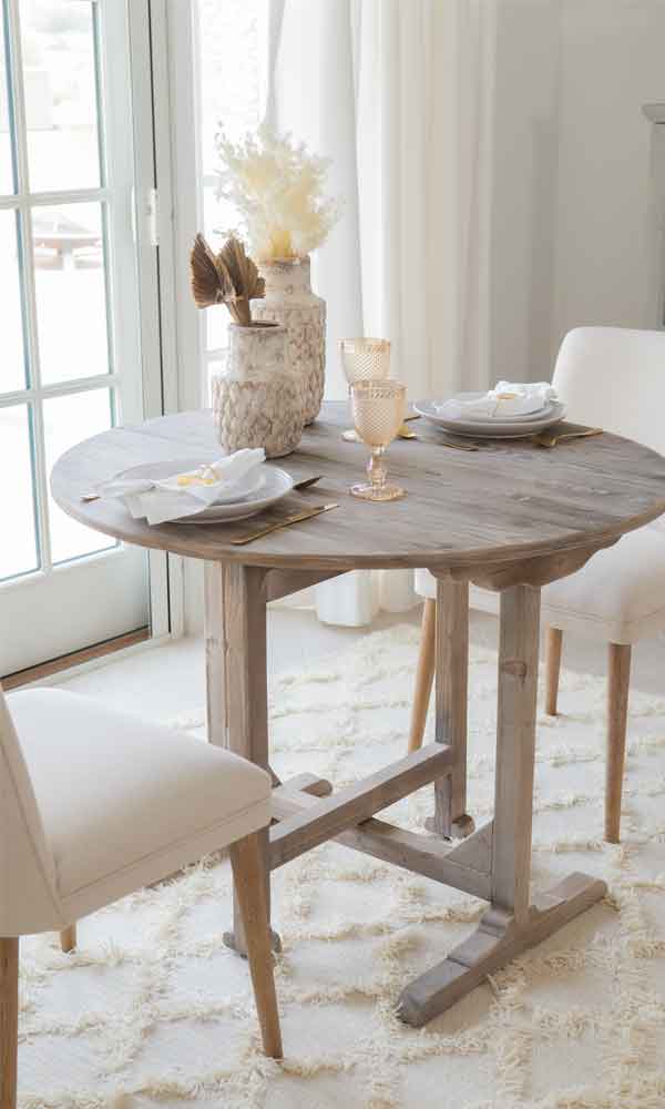 Dolly Dining Table  - WS Living - UAE -  Wood and steel Furnitures - Dubai