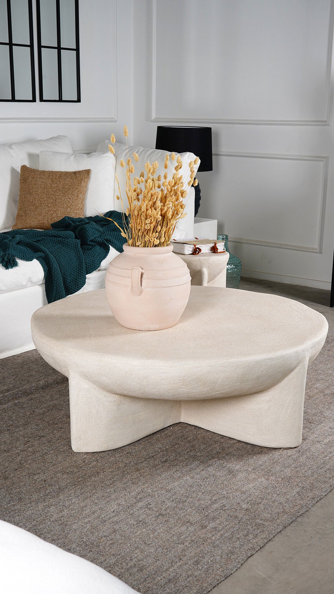 Dune Round Coffee Table  - WS Living - UAE -  Wood and steel Furnitures - Dubai