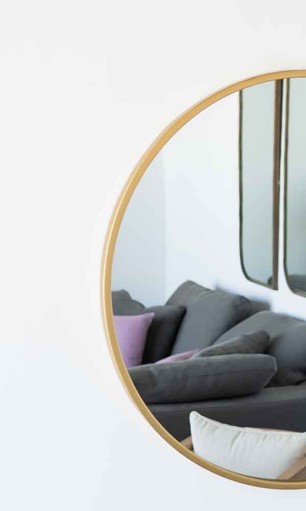 Florence Mirror - SW19M306  - WS Living - UAE -  Wood and steel Furnitures - Dubai