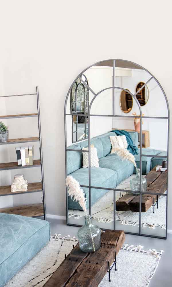 Magnolia Mirror  - WS Living - UAE -  Wood and steel Furnitures - Dubai