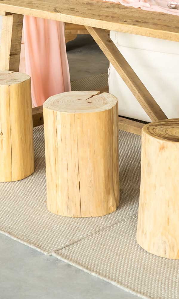 Tree Log  - WS Living - UAE -  Wood and steel Furnitures - Dubai